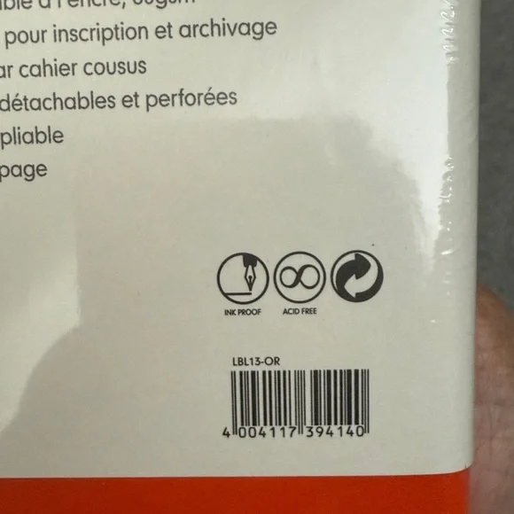 Leuchtturm Orange Journal Blank, Large
Size: 5.75” x 8.25” - Picture 4 of 4